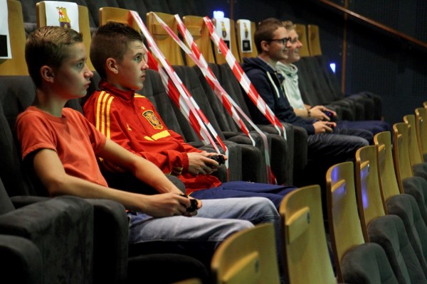 Joey Benschop (14) en Rieno Verheij (14) van het team De Zwerries, waren één van de jongste deelnemers.