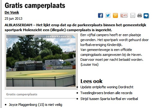 Het artikel, zoals dat afgelopen woensdag in De Vonk werd gepubliceerd...
