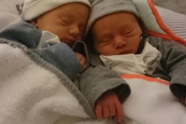 Nathan en James Fleur, geboren op 7 november 2016